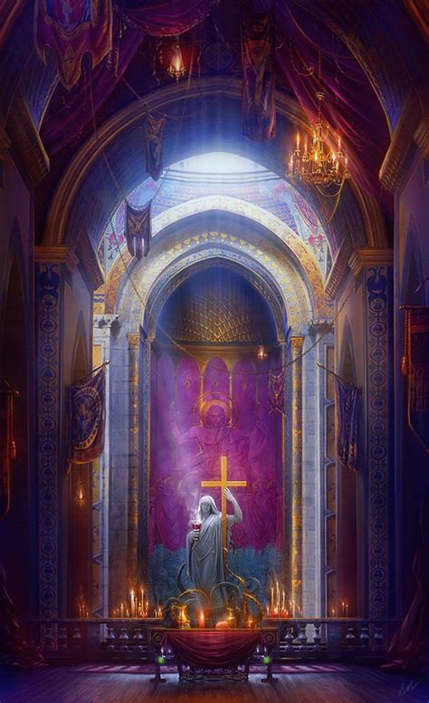 Cathedralbyinsolensedev Anime Scenery Cathedral Conceptual Art