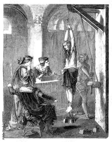 Witch Medieval Torture Inquisition Stock Illustration Adobe Stock