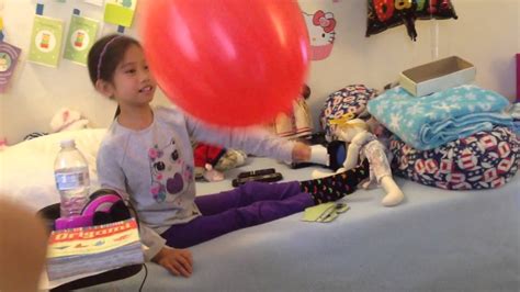 Pinned by anamancini onto keiraverga.com. Keira's 1st time with a Punch Balloon - YouTube