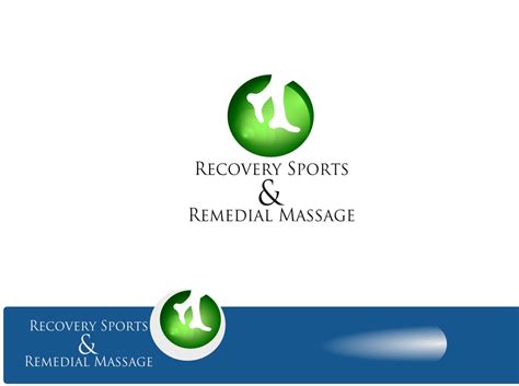 modern bold massage logo design for recovery sports and remedial massage by chinmaya design