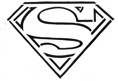 Superman Logo Stencil Superman Logo Template Clipart Best Clipart