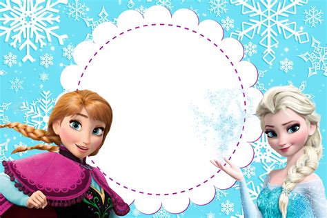 Convite Anna e Elsa | Invitaciones de frozen, Invitaciones ...