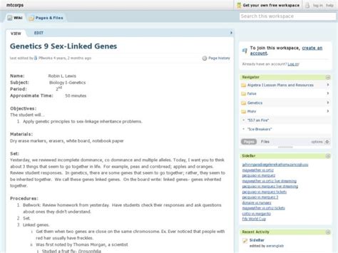 Sex Linked Genes Lesson Plan For 9th 12th Grade Lesson Planet