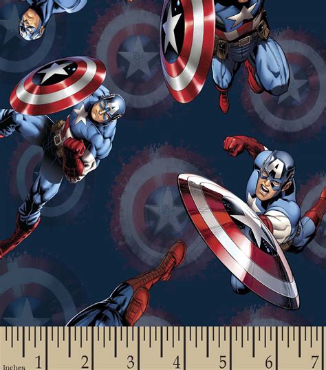 Marvels The Avengers Print Fabric Captain America Joann
