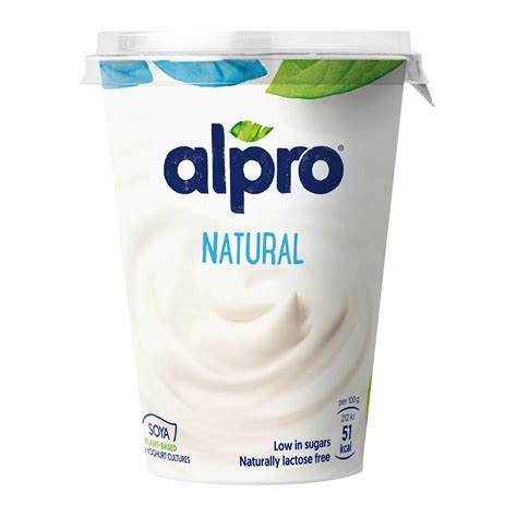Alpro Plant Based Alternate Yogurt Plain 500g 100 Plant Based And Da