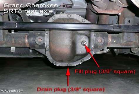 Jeep Wk Grand Cherokee Srt8 Axle And T Case Fluid Changes
