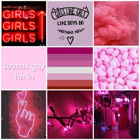 lesbian pride aesthetic new girl lesbian pride neon signs