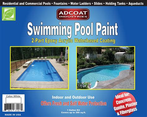 Adcoat Swimming Pool Paint 2 Part Epoxy Acrylic Waterbased Coating 1