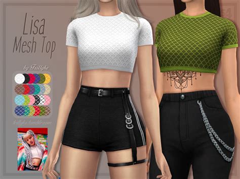 Lisa Mesh Top By Trillyke At Tsr Sims 4 Updates