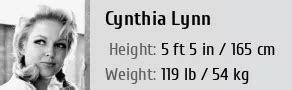 Cynthia Lynn Height Weight Size Body Measurements Biography Wiki