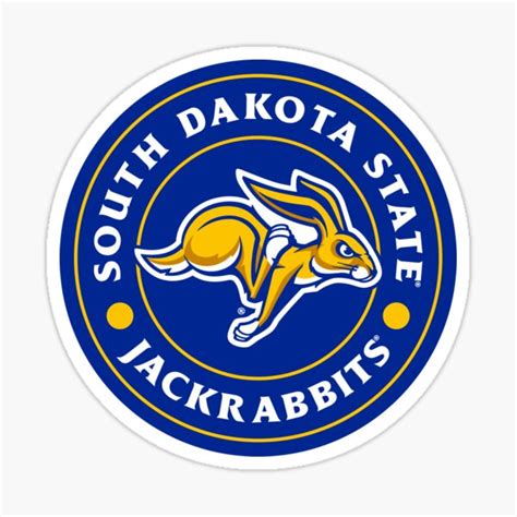 South Dakota State University Jackrabbit Logo Sticker By Wuflestadj
