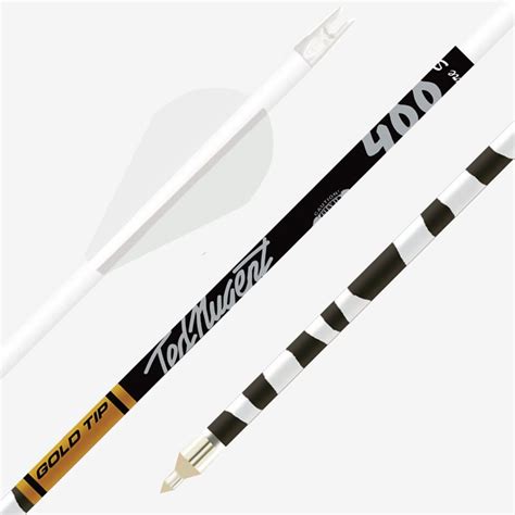 Gold Tip Ted Nugent Signature Series White Zebra Arrows 6pk