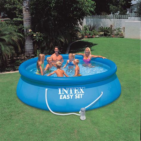 Intex Easy Set Inflatable Swimming Paddling Pool 6 8 10 Ft Pool