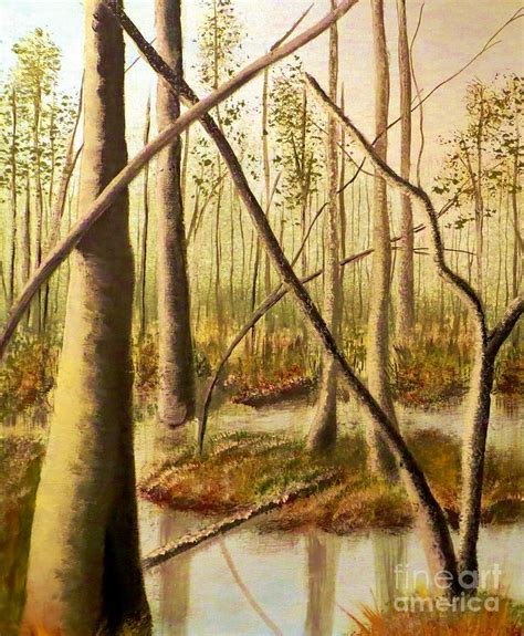 Florida Wetlands Iv Painting By Tim Townsend Fine Art America