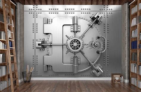 Mu1752 Bank Vault Steel Door ☑️ Photo Wallpaper Talissa Decor