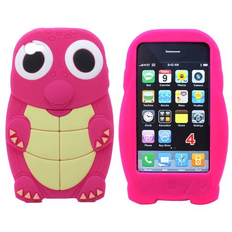 Wholesale Iphone 4s 4 3d Turtle Case Pink