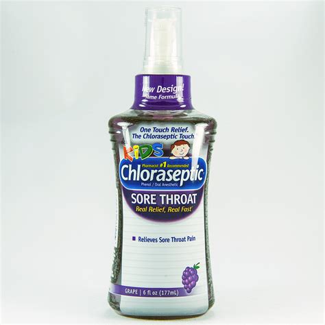 Chloraseptic Kids Sore Throat Spray Phenol Dosage Indication