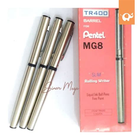 Check spelling or type a new query. Pentel MG8 Pen Rolling Writer TR400 Barrel Slim / Pulpen ...
