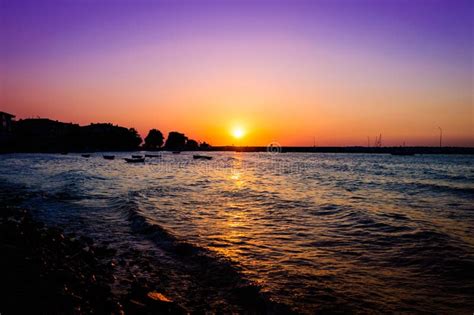 Relaxing Sunset Bay Stock Photo Image Of Epic Celestial 57506432