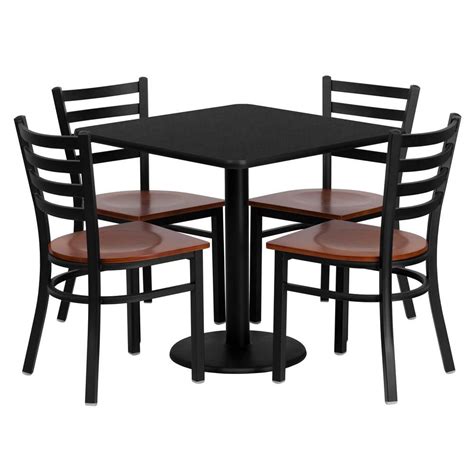 Carnegy Avenue 5 Piece Black Table And Chair Set Pub Table Sets Table