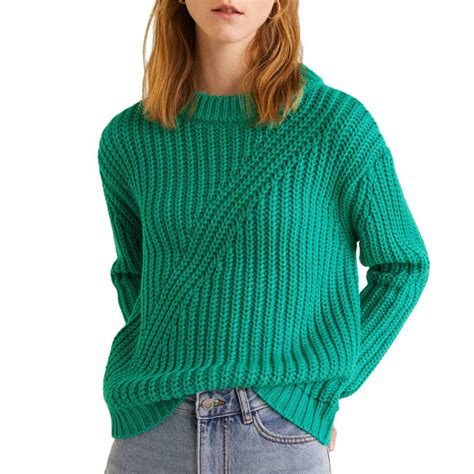 Emerald Green Chunky Knit Sweater Brandalley