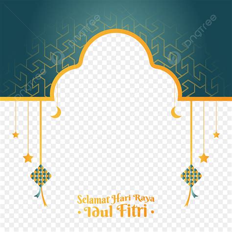 Gambar Bingkai Untuk Template Ucapan Perayaan Eid Al Fitr Dan Mubarak