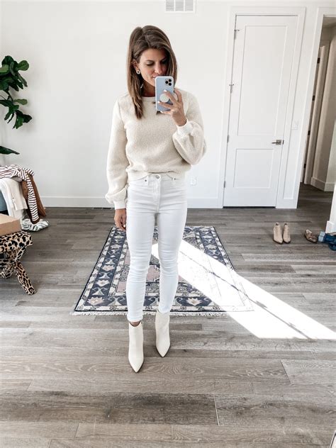 White Leather Booties Outfits White Leather Boots Are The Must Have