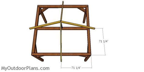 A hip roof is a roof where all four sides of the roof slope downwards from the peak. 12x12 Hip Roof for Gazebo - DIY Plans | MyOutdoorPlans ...