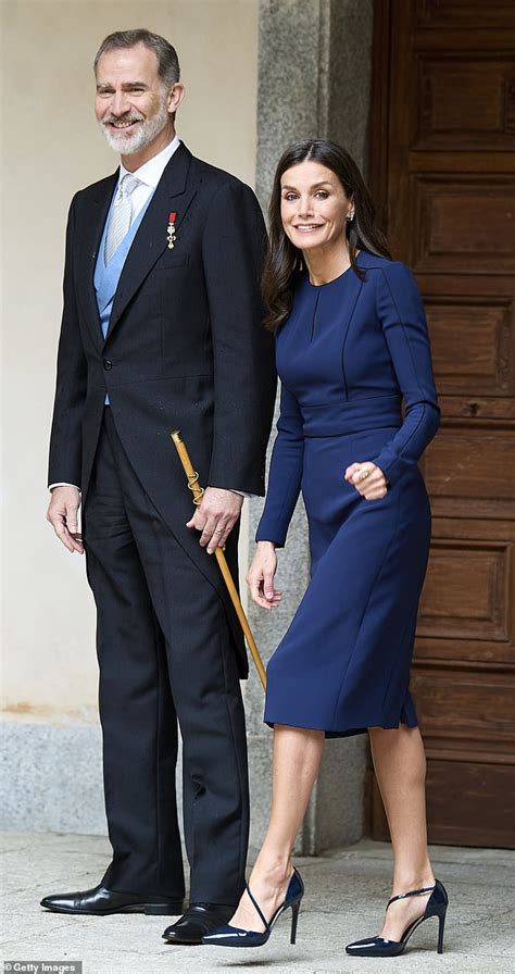 Queen Letizia Of Spain Goes Understated In Recycled Sapphire Carolina