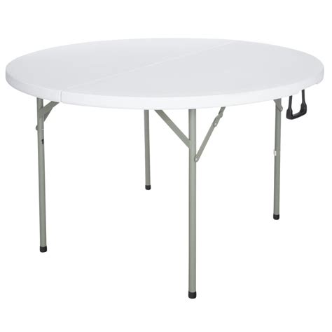 Lancaster Table And Seating 48 Round Heavy Duty Granite White Plastic Bi