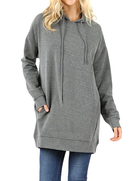 Thelovely Women Oversized Loose Fit Hoodie Tunic Sweatshirts Top