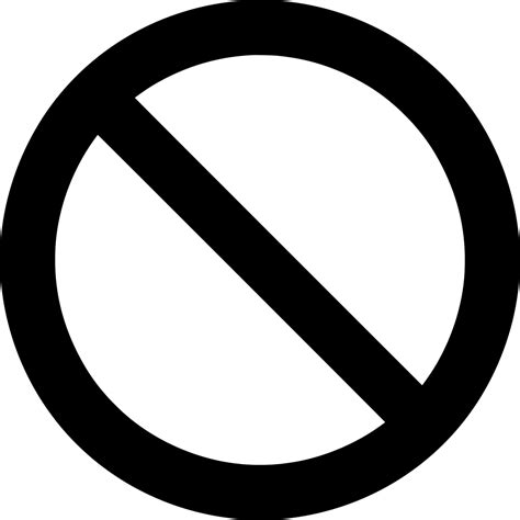 Svg Prohibition Prohibited Symbol No Free Svg Image And Icon Svg Silh