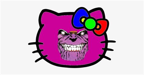 Hello Thanos Zombie Hello Kitty Transparent Png 500x350 Free