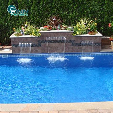 Home Decoration Swimming Pool Stainless Steel Waterfall Fountain Water