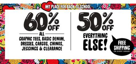 The Childrens Place Canada Back To School Deals Save 60 Off All