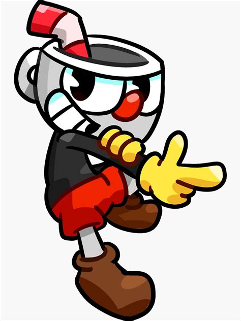 Cuphead Sticker For Sale By Jakethewird Redbubble