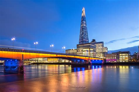 Lighting Lights The City Thames Excerpt City Skyscraper 1080p