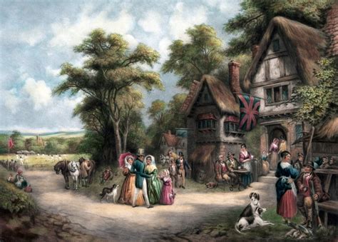 Village Life Painting Free Stock Photo Public Domain Pictures