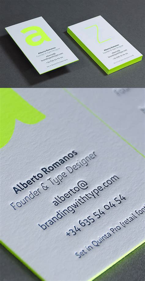 Enhance your letterpress business cards with, die cutting and shape those cards in whatever design best fits your business. Letterpress Business Cards - 26 New Examples | Design ...