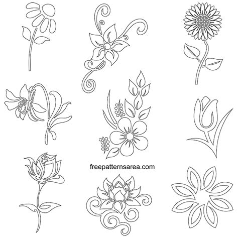 See more ideas about pattern, stencil patterns, floral. Free Flower Stencil Art Designs, Floral Vectors ...