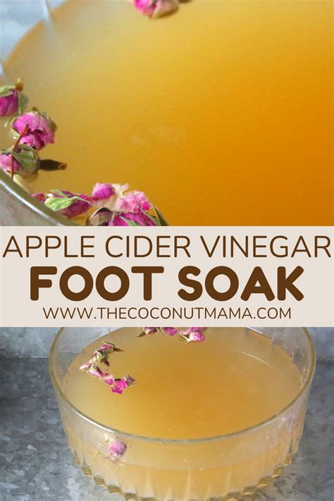 How To Make An Apple Cider Vinegar Foot Soak The Coconut Mama