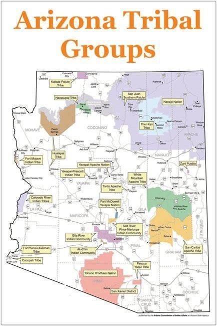 Indian Reservations In Arizona Map Maping Resources