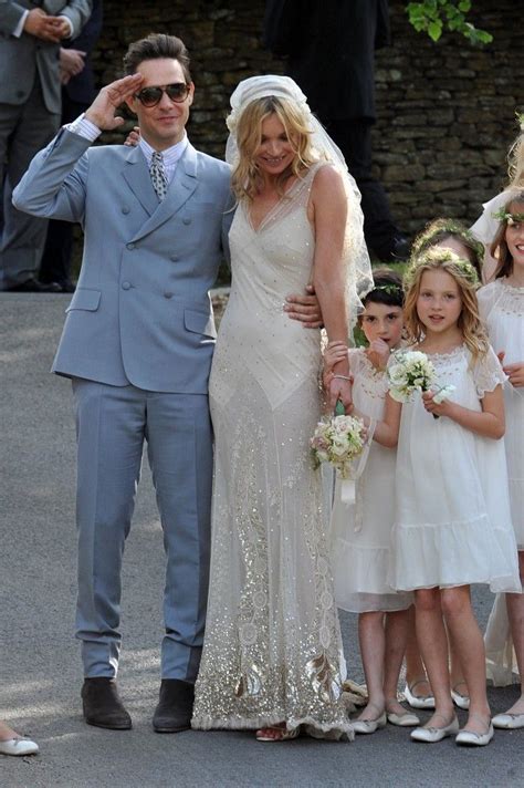 Kate Moss Looks Beautiful On Her Wedding Day In Galliano Dress