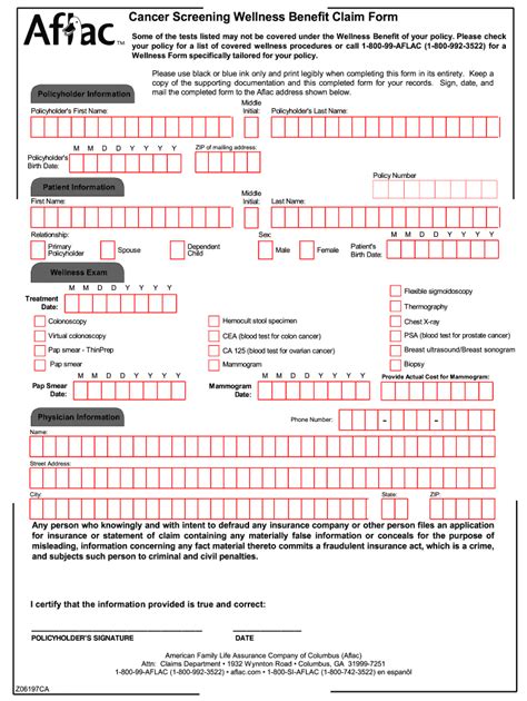 Aflac Printable Claim Forms - Customize and Print