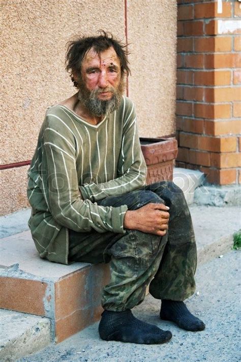 Stock Image Of Homeless Man On A City Street Homeless Man Homeless Homeless People