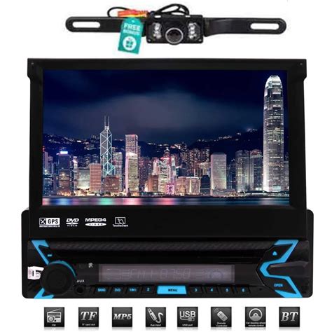Inch Multi Touch Screen Car DVD Player With GPS Bluetooth Radio Aux In Single Din Car Head