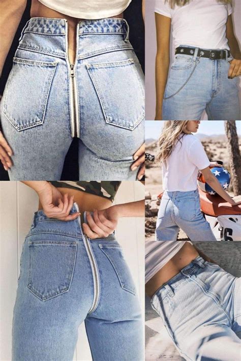 Back Zipper Jean In 2020 Jeans
