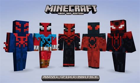 Minecraft Xbox 360 Un Pack De Skins Spiderman Actualité Minecraft