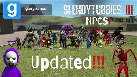 Gmod Mod Reviews Slendytubbies 3 Snpcs Updated All 100 Npcs Youtube