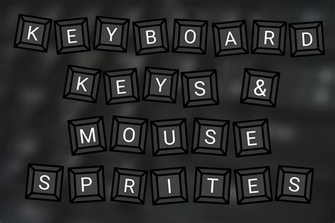 Keyboard Keys And Mouse Sprites 2d Gui Unity Asset Store